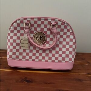 Michael Kors Pink and Brown Satchel